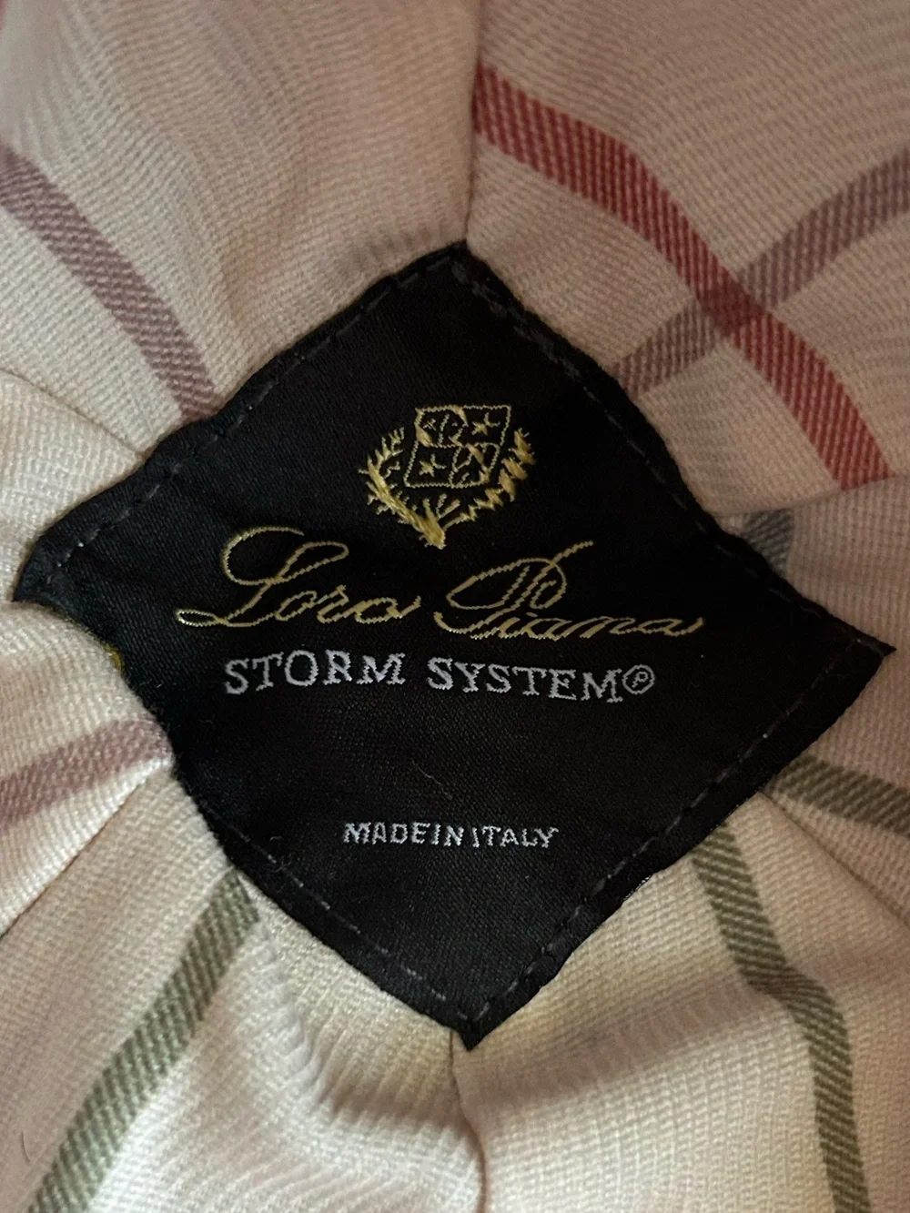 Loro Piana Storm System Navy Blue Microfiber Baseball Cap NWT